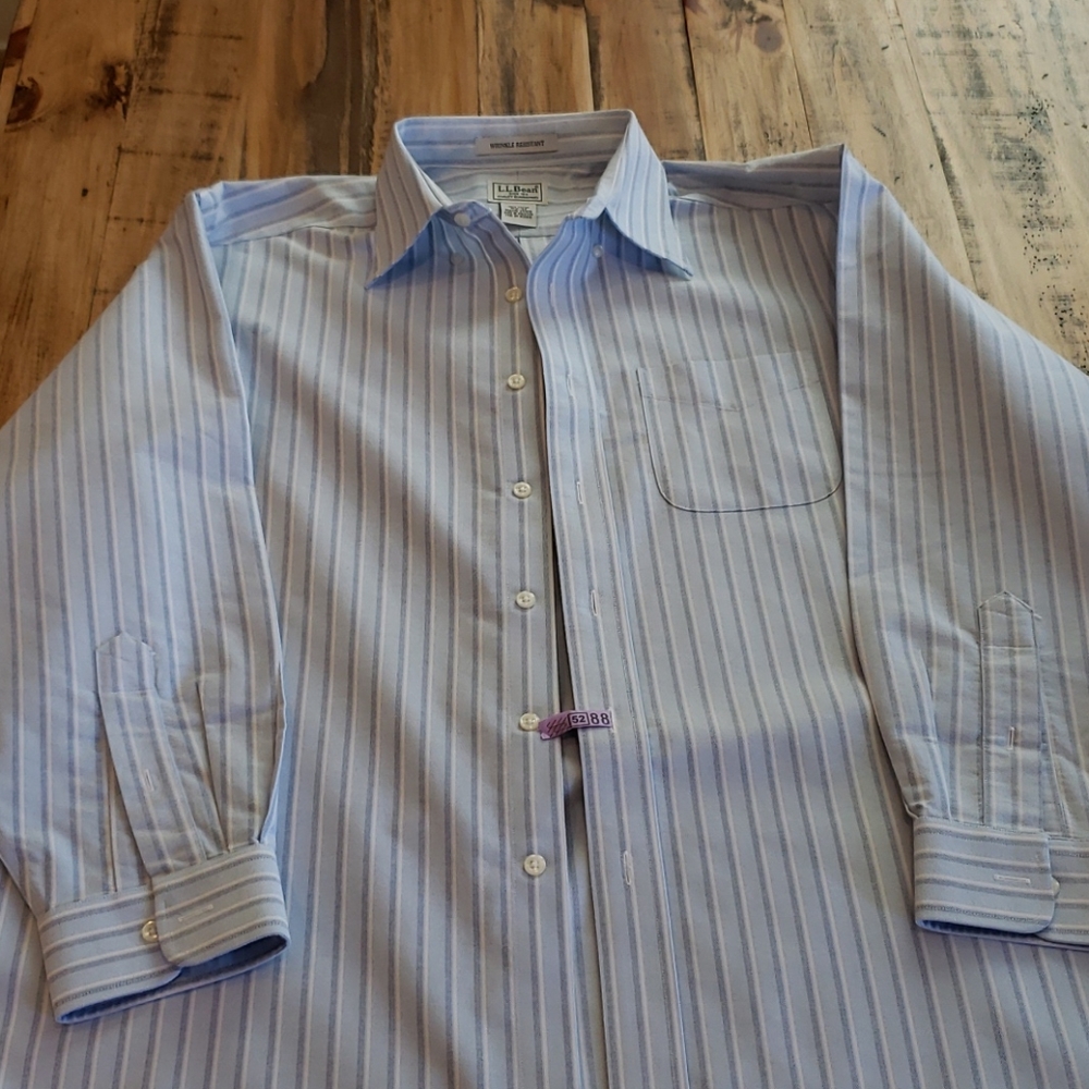 Mens L.L. Bean 16 1/2 -32 Dress Shirt